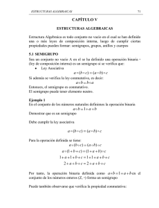 Estructuras Algebraicas