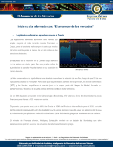 Inicie su día informado con: “El amanecer de los mercados”
