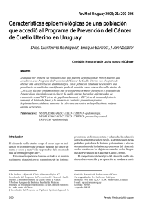 Características epidemiológicas de una población que accedió al