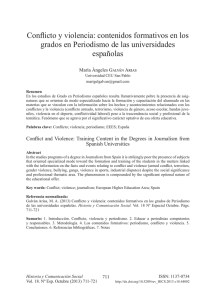 Conflicto y violencia - Revistas Cient&iacute;ficas Complutenses