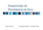 Frameworks de Persistencia en Java