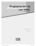 Programación de sistemas digitales con VHDL