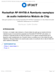 Rocketfish RF-WHTIB-A Remitente reemplazo de audio