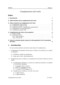 Complementos del verbo