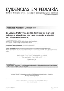 La vacuna triple vírica podría disminuir los