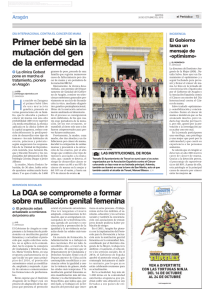 Primer bebé sin la mutación del gen de la enfermedad