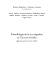 “Metodología de la Investigación en Ciencias Sociales” Cap. 2