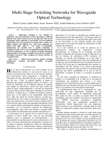 Multi-Stage Switching Networks for Waveguide Optical Technology