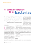 El complejo lenguaje de las bacterias