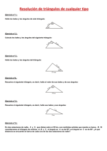 Resolucion de triangulos cualesquiera
