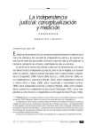 La independencia judicial: conceptualización y medición