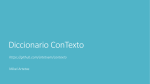 Diccionario ConTexto - Agenda Digital para España
