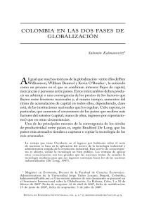colombia en las dos fases de globalización