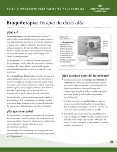 Braquiterapia: Terapia de dosis alta