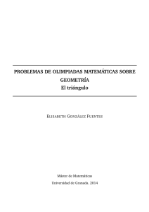 Problemas de olimpiadas matemáticas sobre geometría. El triángulo