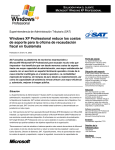 Windows XP Professional reduce los costos de soporte