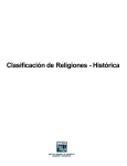 Clasificación de Religiones - Histórica