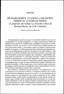 RICHARD RORTY CUANDO LA FILOSOHA