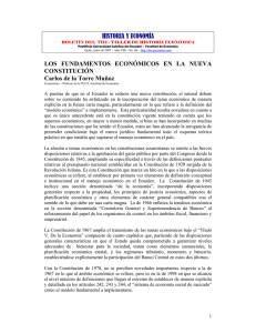 HISTORIA Y ECONOMÍA LOS FUNDAMENTOS ECONÓMICOS EN