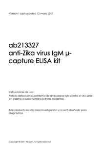 ab213327 anti-Zika virus IgM μ- capture ELISA kit