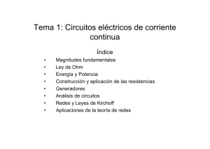 Tema 1: Circuitos eléctricos de corriente continua