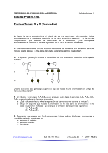 BIOLOGÍA Y GEOLOGÍA Prácticos/Temas: 27 y 29 (Enunciados)