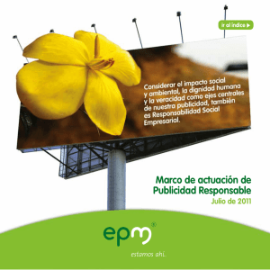 marco de actuación de publicidad responsable.