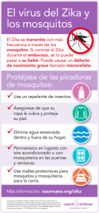 Infografía sobre el virus del Zika y los mosquitos