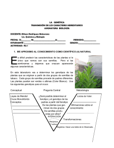 LA GENÉTICA TRANSMISIÓN DE LOS
