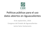 Políticas públicas para el uso datos abiertos en Aguascalientes
