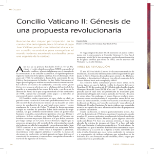 Concilio Vaticano II: Génesis de una propuesta revolucionaria