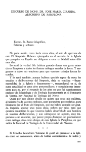 DISCURSO DE MONS. DR. JOSE MARIA CIRARDA, ARZOBISPO