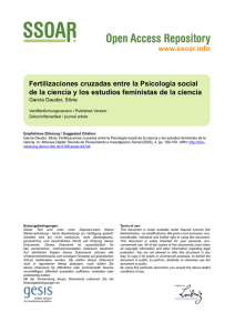 Fertilizaciones cruzadas entre la psicología social de la