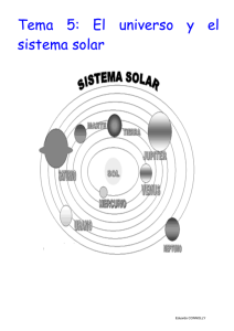Tema 5: El universo y el sistema solar