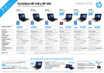 Portátiles HP 250 y HP 350 Octubre 2015 459€ 429€ 499€