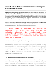 Cómo crear nuevas categorías de producto en marketing