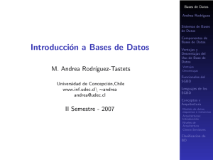 Introducción a Bases de Datos