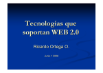 Tecnologías que soportan WEB 2.0