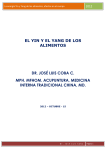 La energía Yin y Yang de los alimentos, efectos en el cuerpo