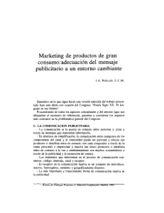 Marketing de productos de gran consumo:adecuación del mensaje