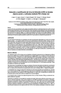 Detección y cuantificación del virus de linfocistis (LCDV) en