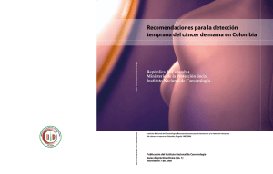 Recomendaciones para la detección temprana del cáncer de mama