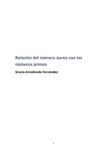 Relación del número áureo con los números primos