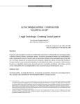 La Sociología Jurídica: construyendo la justicia - Revistas