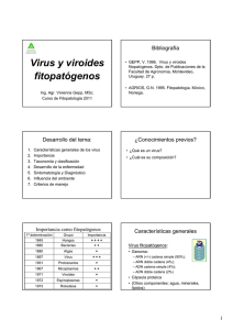 Virus y viroides fitopatógenos