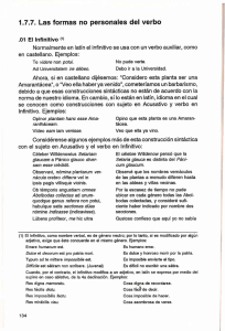 1.7.7. Las formas no personales del verbo