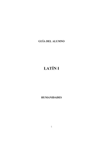 latín i - Consellería de Cultura, Educación e Ordenación Universitaria