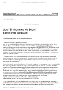 `El hinduismo` de Swami Satyānanda Saraswatī