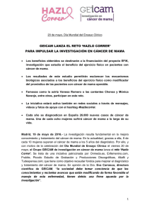 geicam lanza el reto `hazlo correr` para impulsar la investigación en