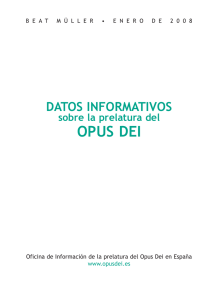 Datos informativos sobre el Opus Dei